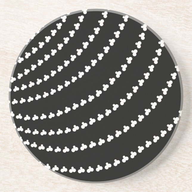 White Vortex Getränkeuntersetzer (Vorne)