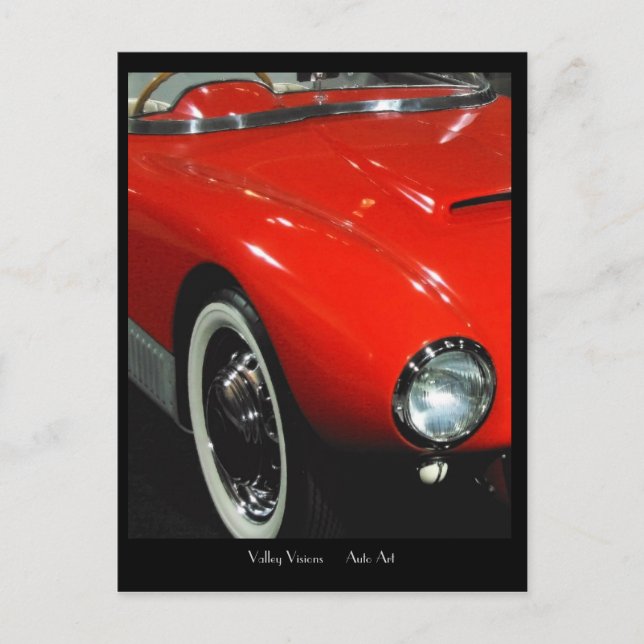 White Wall Tire Postkarte (Vorderseite)