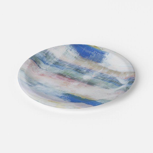 White Wash II Pappteller (Schrägansicht)