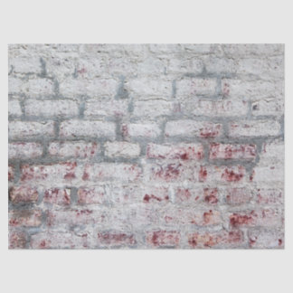 White Washed Brick Wall Seidenpapier