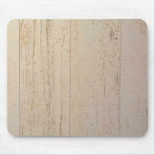 White Washed Textured Wood Grain Mousepad