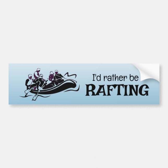 White Water Rafting Design Autoaufkleber (Vorne)