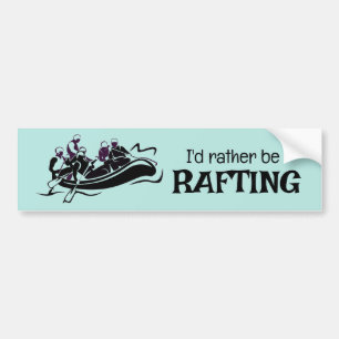 White Water Rafting Design Autoaufkleber