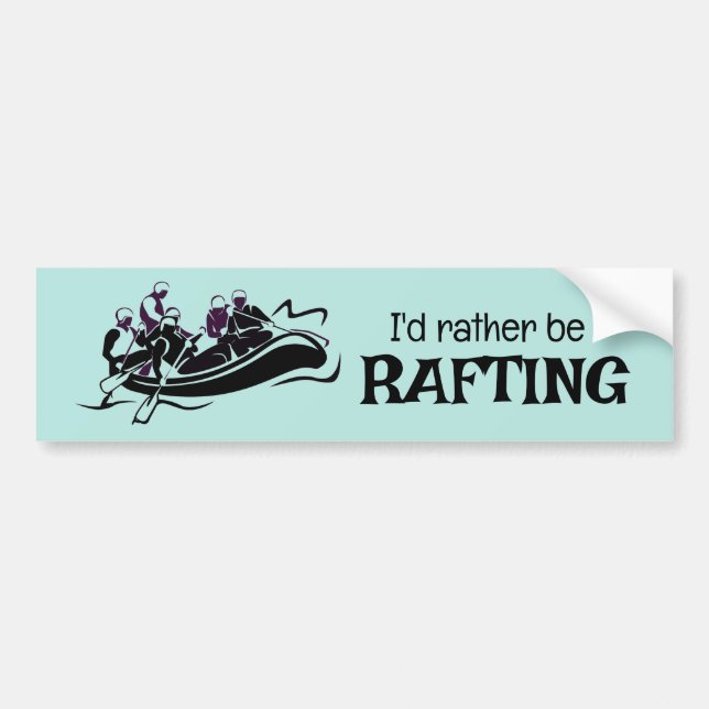 White Water Rafting Design Autoaufkleber (Vorne)