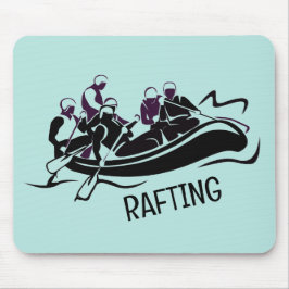 White Water Rafting Design Mousepad