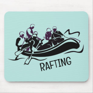 White Water Rafting Design Mousepad