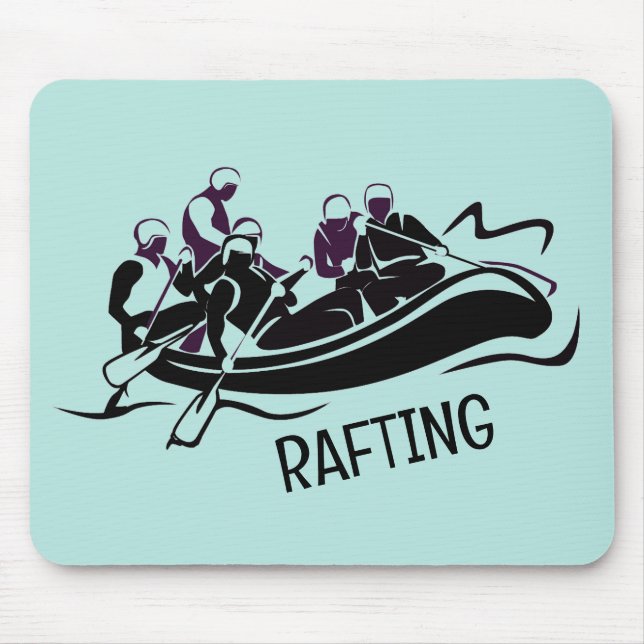 White Water Rafting Design Mousepad (Vorne)