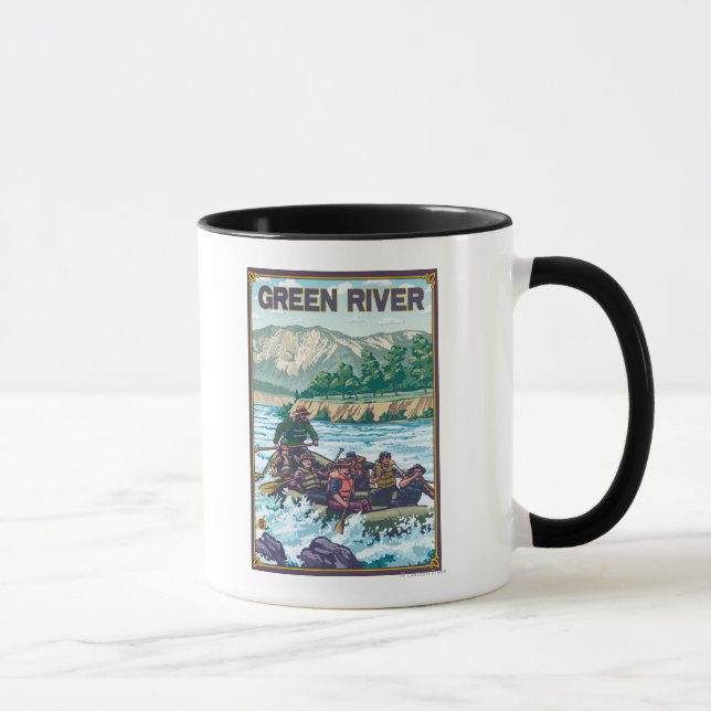 White Water Rafting - Green River, Washington Tasse (Rechts)