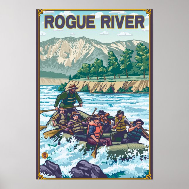White Water Rafting - Rogue River, Oregon Poster (Vorne)