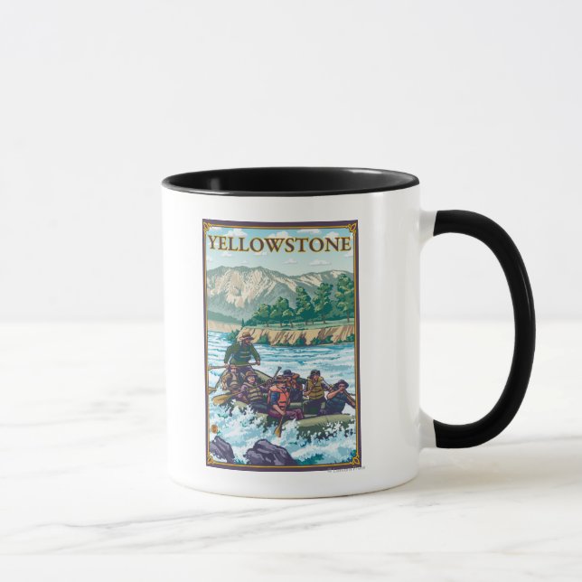 White Water Rafting - Yellowstone Nationalpark Tasse (Rechts)