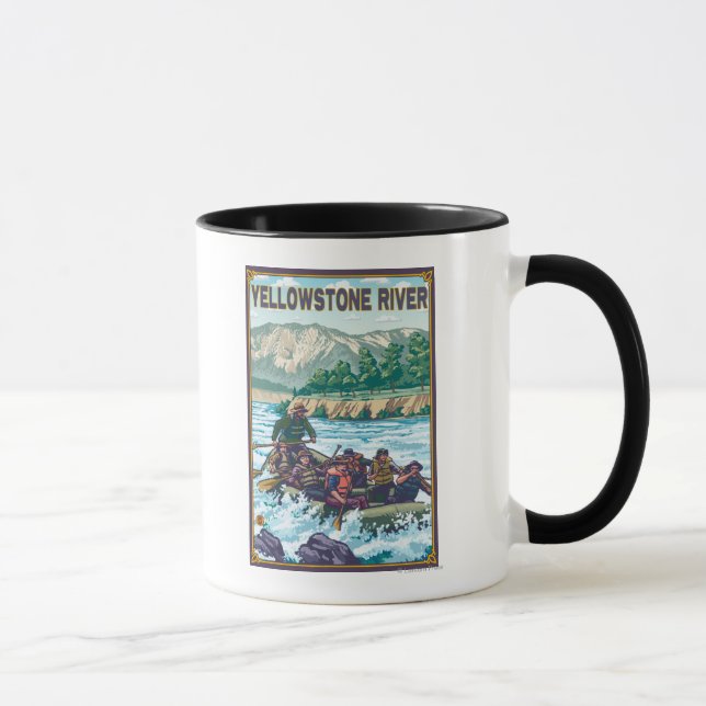 White Water Rafting - Yellowstone River, Montana Tasse (Rechts)