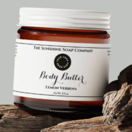 White Waterproof Cosmetik Jar Label mit Logo