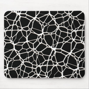 White Web Texture + Ihr Bachgr. Ideen Mousepad