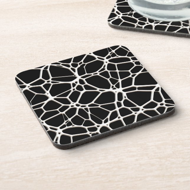 White Web Texture + Ihr Bachgr. Ideen Untersetzer (Linke Seite)