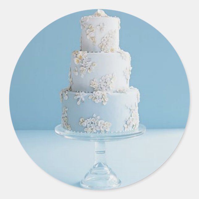White Wedding Cake Sticker (Vorderseite)