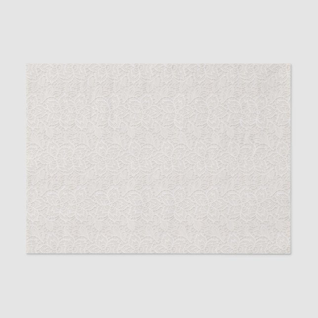 White Wedding Lace Seidenpapier (Vorderseite)