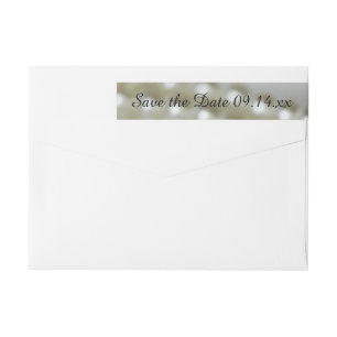White Wedding Pearls Save the Date