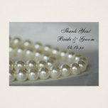 White Wedding Pearls Thank You Favor Tags<br><div class="desc">Thank the guests attending your bridal shower or marriage when you attach the pretty White Wedding Pearls Favor Tag to their party favor or small gift. These elegant custom party favor tags feature a close up photograph of a white pearl necklace.</div>