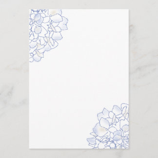 White Wedding Program Paper von Hydrangea Art Programm