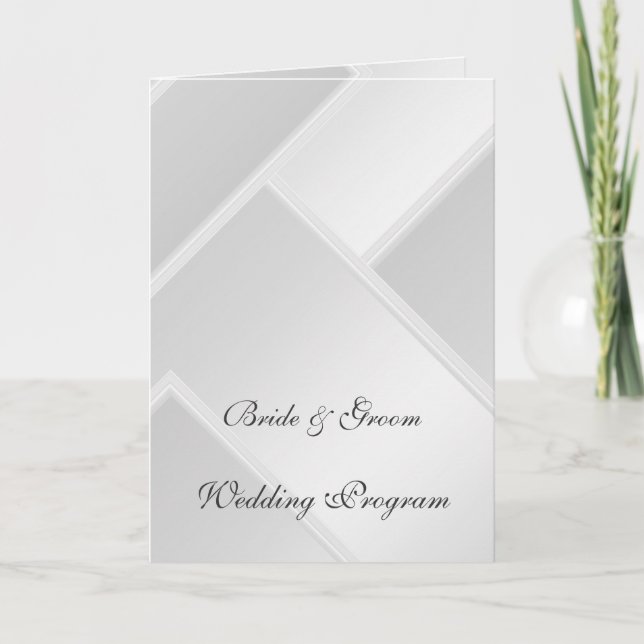 White Wedding Programm (Vorderseite)