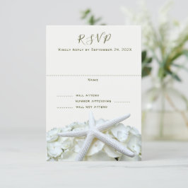 White Wedding Vertikal Repair Cards vom Seaside Ga RSVP Karte