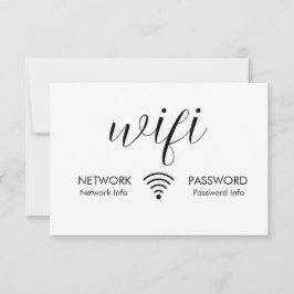 White WiFi Password Signieren Schwarze WiFi-Netzwe