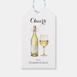 White Wine Lover freut sich auf Sie Geschenkanhänger