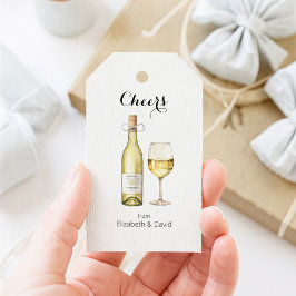 White Wine Lover freut sich auf Sie Geschenkanhänger