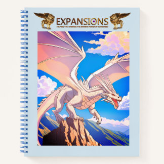 White Winged Dragon Notebook Notizbuch