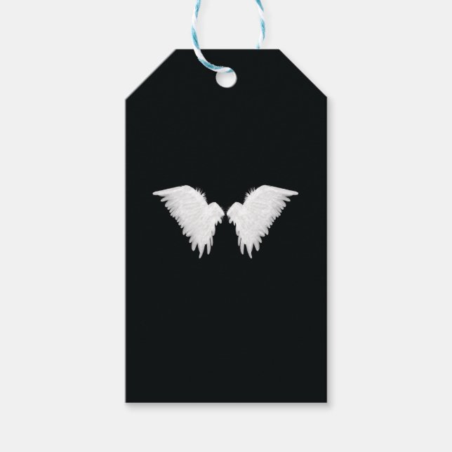White Wings Gift Tags Geschenkanhänger (Vorderseite)