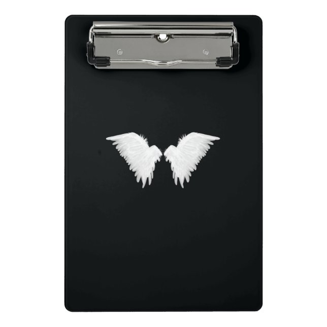 White Wings Mini-Zwischenablage Mini Klemmbrett (Vorderseite)