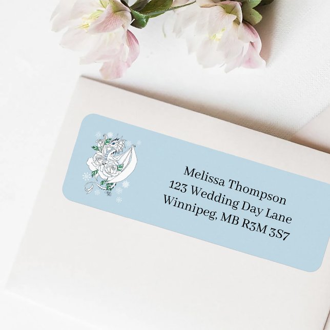 White Winter Dragon Snowflakes Blue (Von Creator hochgeladen)