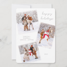 White Winter Joyeux Carte photo de Noël