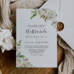 White Winter Peony Floral Nuestra Boda Wedding Einladung<br><div class="desc">Diese weiße Winterpony floral nuestra boda Hochzeitseinladung ist perfekt für eine einfache Hochzeit. Das Design umfasst hübsche,  von Hand gezeichnet,  weiße,  in edlen Bouquets mit bordeauxfarbenen Knospen und grünen Blätter geschmückte Pfannkuchen</div>