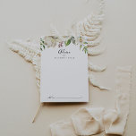 White Winter Peony Floral Wedding Hinweiskarte<br><div class="desc">Diese weiße Winterpony Blumenratte ist perfekt für eine moderne Hochzeit. Das Design besticht durch hübsche, von Hand gezeichnet, weiße Bäuche, die in hübsche Bouquets mit bordeauxfarbenen Buds und grünen Blätter eingefasst sind. Diese Karten sind ideal für Hochzeiten, Brautparty, Babydusche, Graduiertenfest u.v.m. Personalisieren Sie die Karten mit den Namen der Braut...</div>