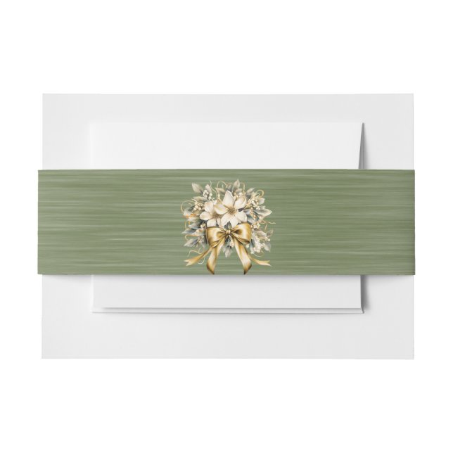 White Winterberry Wedding Einladung Bly Band (Vorderseite Beispiel)