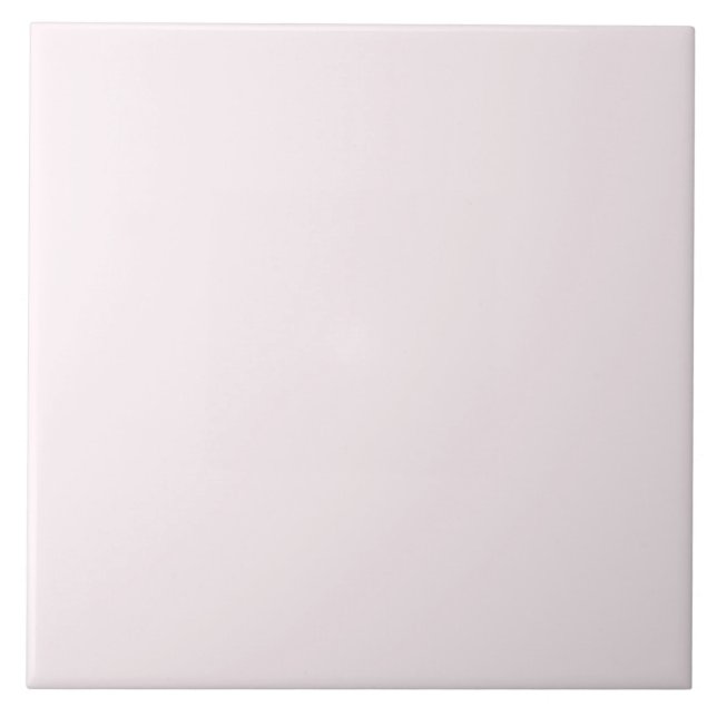 White with a touch of pink Ceramic Tile. Fliese (Vorderseite)