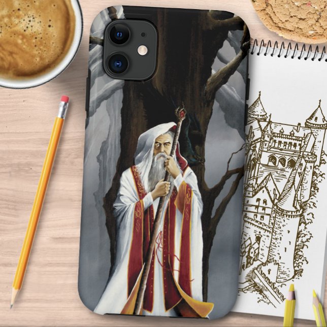 White Wizard Oak Tree Fantasy Case-Mate iPhone Hülle (Von Creator hochgeladen)