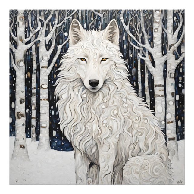 White Wolf Fotodruck (Vorne)