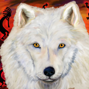 White Wolf Geschenkpapier