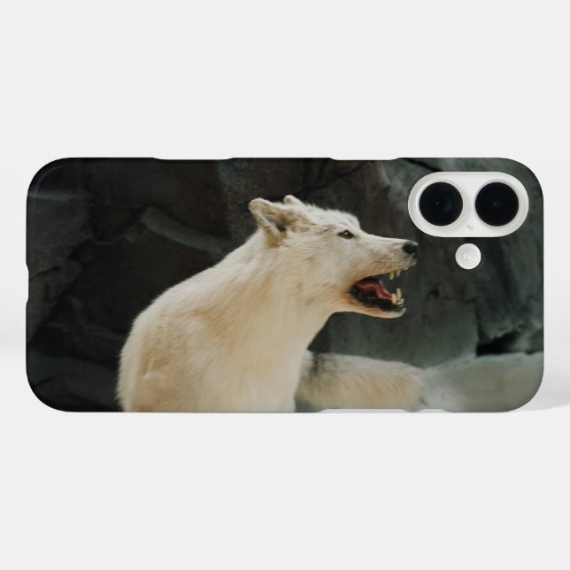 White Wolf iPhone 16 Plus Hülle (Rückseite (Horizontal))