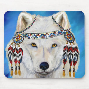 White Wolf Mousepad