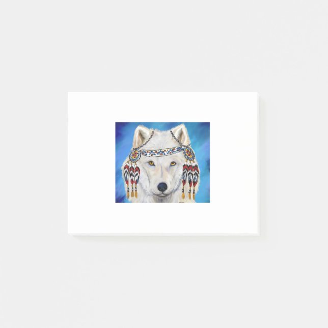 White Wolf Post-it Klebezettel (Vorderseite)