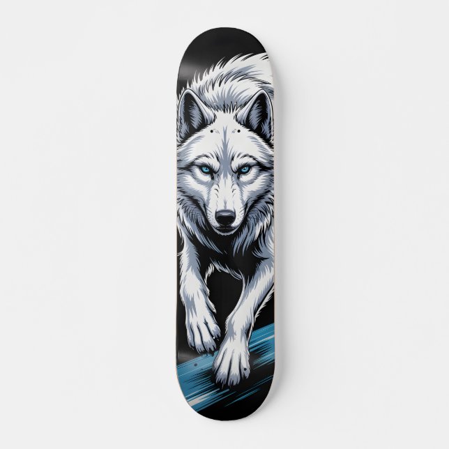 White wolf  Skateboard  (Vorne)