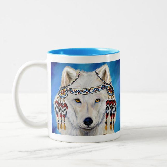 White Wolf Zweifarbige Tasse (Links)