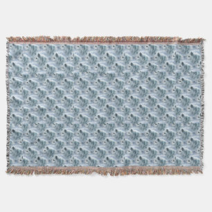 White Wolves Design Throw Blanket Decke