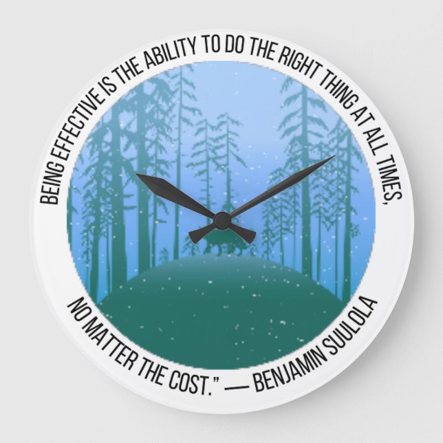 White Wolves Guild Clock Große Wanduhr (Vorderseite)