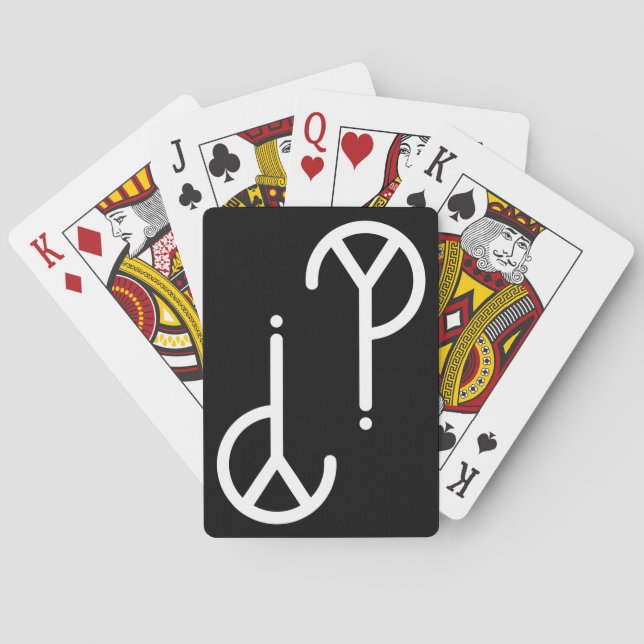White Y? Symbol Playing Cards Spielkarten (Rückseite)
