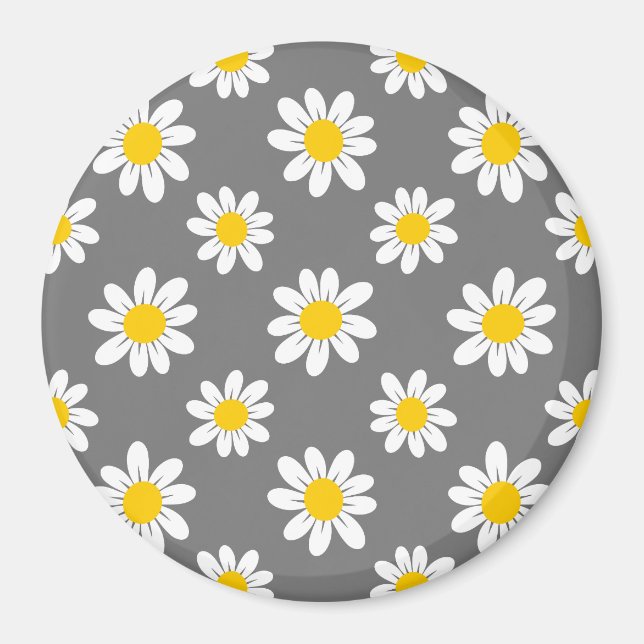 White Yellow Daisies Magnet (Vorne)