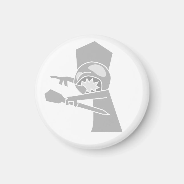 White Zombie King Magnet (Vorne)